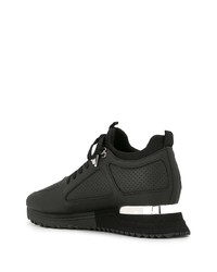 Chaussures de sport en cuir noires Mallet