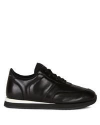 Chaussures de sport en cuir noires Giuseppe Zanotti