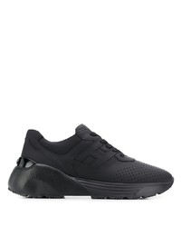 Chaussures de sport en cuir noires Hogan