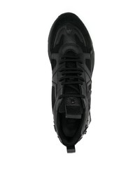 Chaussures de sport en cuir noires Philipp Plein