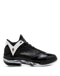 Chaussures de sport en cuir noires Jordan