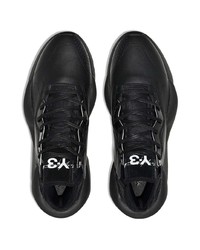 Chaussures de sport en cuir noires Y-3