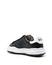 Chaussures de sport en cuir noires Maison Mihara Yasuhiro