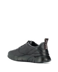 Chaussures de sport en cuir noires Bally