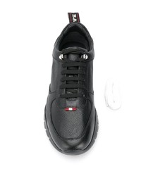 Chaussures de sport en cuir noires Bally