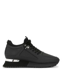 Chaussures de sport en cuir noires Mallet