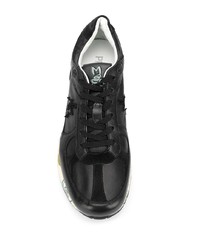 Chaussures de sport en cuir noires Premiata