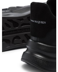 Chaussures de sport en cuir noires Alexander McQueen