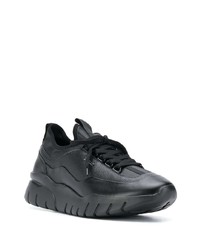 Chaussures de sport en cuir noires Bally