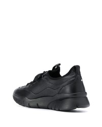 Chaussures de sport en cuir noires Bally