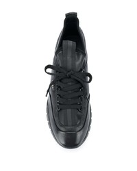 Chaussures de sport en cuir noires Bally