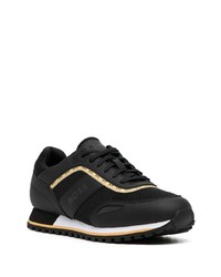 Chaussures de sport en cuir noires BOSS