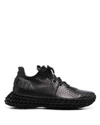 Chaussures de sport en cuir noires Philipp Plein