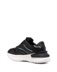 Chaussures de sport en cuir noires Calvin Klein