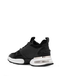 Chaussures de sport en cuir noires Philipp Plein