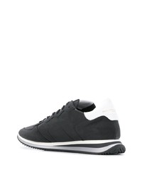 Chaussures de sport en cuir noires Philippe Model