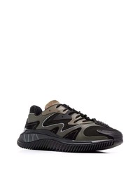 Chaussures de sport en cuir noires Valentino Garavani