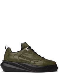 Chaussures de sport en cuir olive 1017 Alyx 9Sm