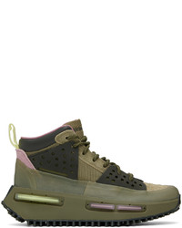 Chaussures de sport en cuir olive adidas x Humanrace by Pharrell Williams