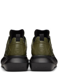 Chaussures de sport en cuir olive 1017 Alyx 9Sm