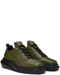 Chaussures de sport en cuir olive 1017 Alyx 9Sm