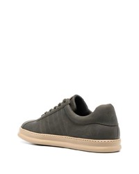 Chaussures de sport en cuir olive Camper