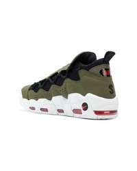 Chaussures de sport en cuir olive Nike