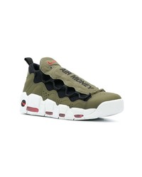 Chaussures de sport en cuir olive Nike