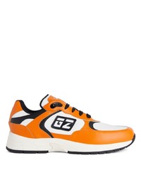 Chaussures de sport en cuir orange Giuseppe Zanotti