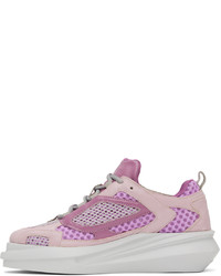 Chaussures de sport en cuir roses 1017 Alyx 9Sm