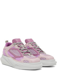 Chaussures de sport en cuir roses 1017 Alyx 9Sm