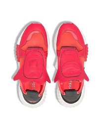 Chaussures de sport en cuir rouges adidas