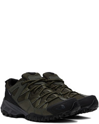 Chaussures de sport en cuir vert foncé The North Face