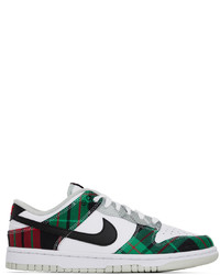 Chaussures de sport en cuir vert foncé Nike