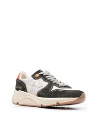 Chaussures de sport en cuir vert foncé Golden Goose