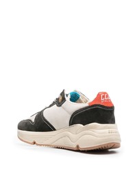 Chaussures de sport en cuir vert foncé Golden Goose