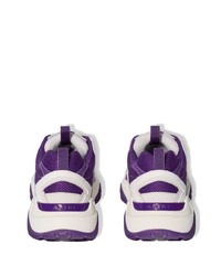 Chaussures de sport en cuir violettes Amiri