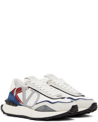 Chaussures de sport en daim beiges Valentino Garavani