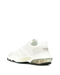 Chaussures de sport en daim blanches Valentino