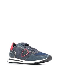 Chaussures de sport en daim bleu marine Philippe Model