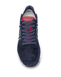 Chaussures de sport en daim bleu marine Premiata