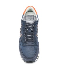 Chaussures de sport en daim bleu marine Premiata