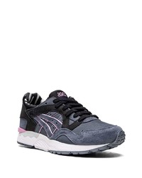 Chaussures de sport en daim bleu marine Asics