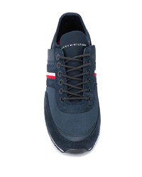 Chaussures de sport en daim bleu marine Tommy Hilfiger