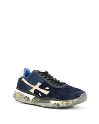 Chaussures de sport en daim bleu marine Premiata