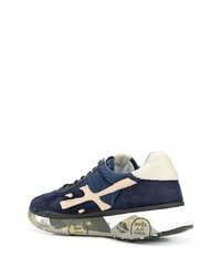 Chaussures de sport en daim bleu marine Premiata