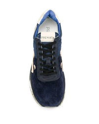 Chaussures de sport en daim bleu marine Premiata