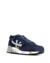 Chaussures de sport en daim bleu marine Premiata