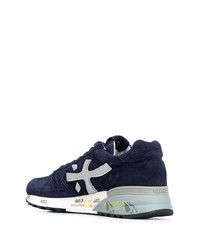 Chaussures de sport en daim bleu marine Premiata