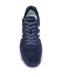 Chaussures de sport en daim bleu marine Premiata